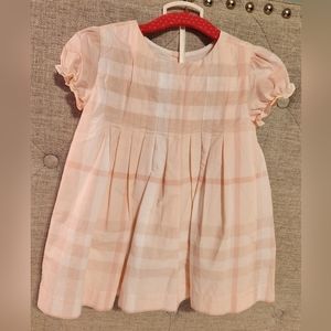Burberry Pink Plaid Dress 18 Month